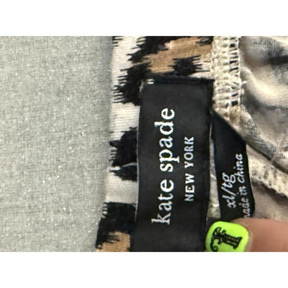 NWOT - Kate Spade New York Animal Print Short Sleeve Cropped Pajama Set XL - Picture 4 of 8